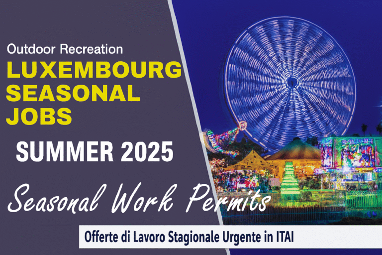 luxembourg seasonal job fair 2025